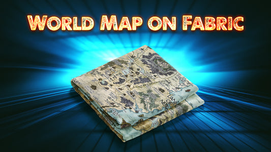 La Notte Eterna: mappa su tessuto