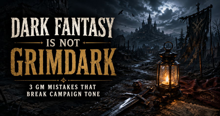 Dark Fantasy vs Grimdark: 3 Mistakes That Break Campaign Tone