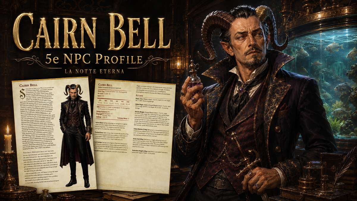 Cairn Bell: 5e NPC Profile