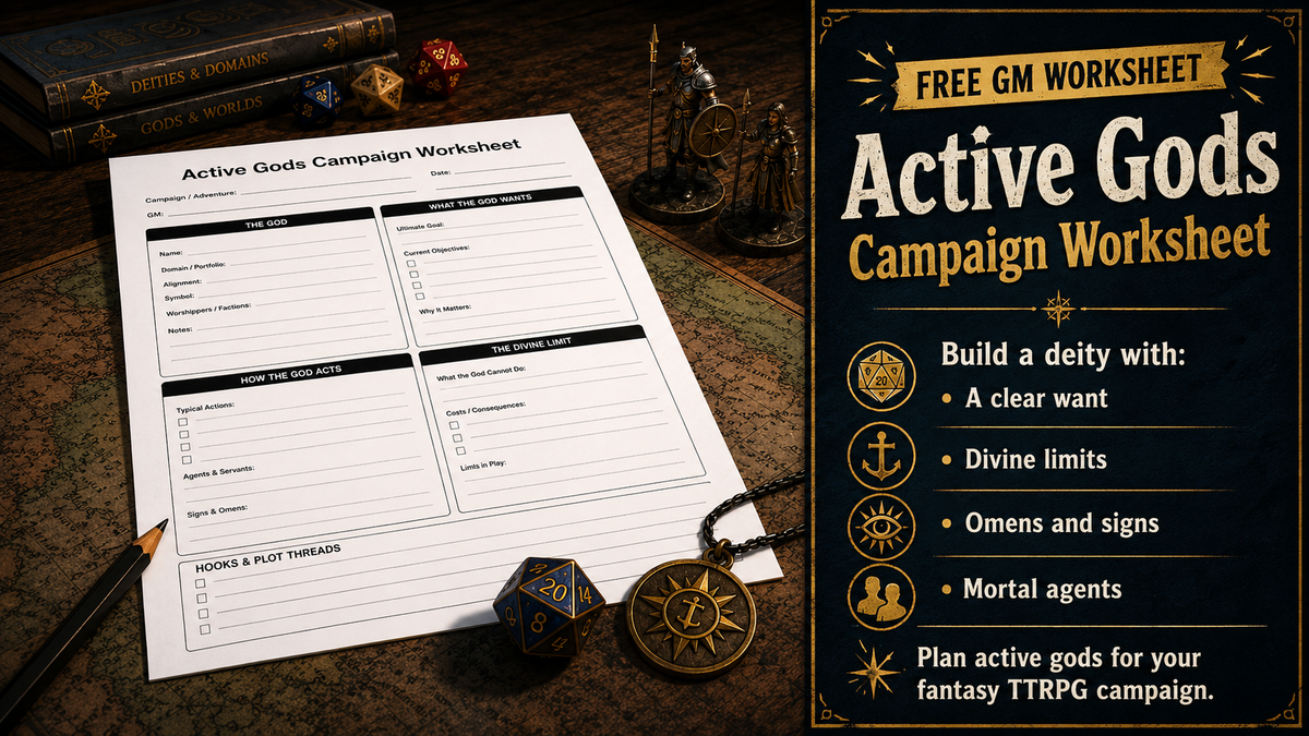 Active Gods Campaign Worksheet